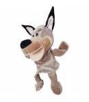 Papusa de Mana pentru Teatru de Papusi,  din Plus, 25 x 10 x 8 cm, Model Lup, Bej