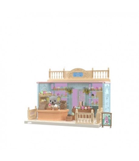 Set Casa de papusi, magazin de inghetata, cu mobilier si figurine, Flippy
