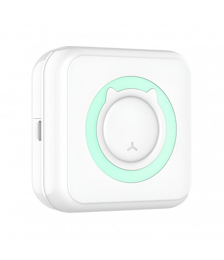 Mini Imprimanta Foto Portabila, 5 Role de Hartie Termica, 5 Role Autocolante, 3 Role Colorate, Pixuri, Incarcare USB, Model Pisi