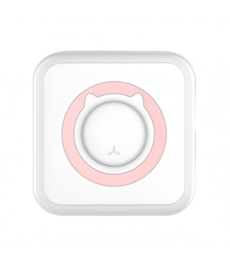 Mini Imprimanta Foto Portabila, 5 Role de Hartie Termica, 5 Role Autocolante, 3 Role Colorate, Pixuri, Incarcare USB, Model Pisi