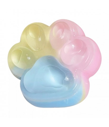 Pinch Family, Model Cat Paw, 6.5 x 6 cm, din Tpr, 4-6 Ani, Model Curcubeu, Multicolor cu Insertii