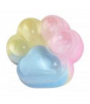 Pinch Family, Model Cat Paw, 6.5 x 6 cm, din Tpr, 4-6 Ani, Model Curcubeu, Multicolor cu Insertii