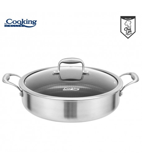 CRATITA INOX+CAP 30x7.8 CM4.8L TITANIUM3