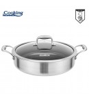 CRATITA INOX+CAP 30x7.8 CM4.8L TITANIUM3