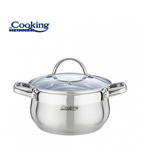 SEMIOALA INOX+CAPAC 20X11.5CM,3.6L,AMIRA
