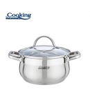 SEMIOALA INOX+CAPAC 20X11.5CM,3.6L,AMIRA