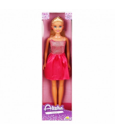 Papusa Alisha in rochie de petrecere, Roz