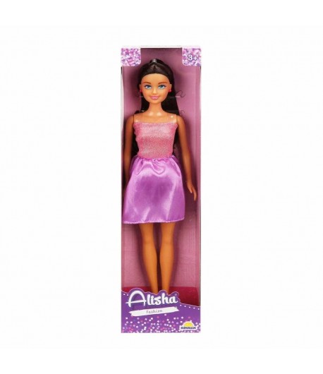 Papusa Alisha in rochie de petrecere, Mov