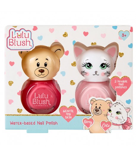 LULU BLUSH SET 2 LACURI DE UNGHII PE BAZĂ DE APĂ