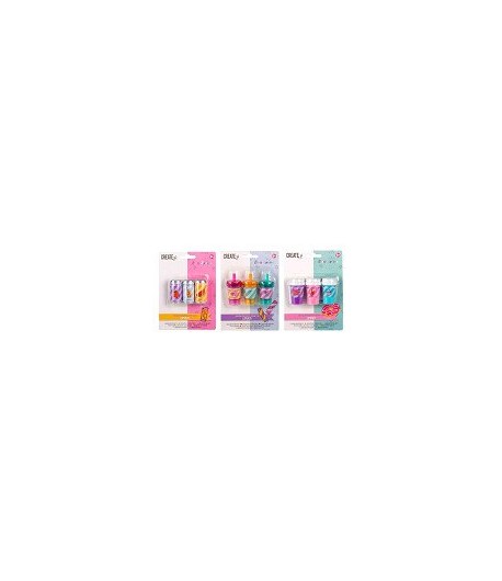 Set 3 balsamuri de buze, Diverse arome, Pentru copii, Multicolor