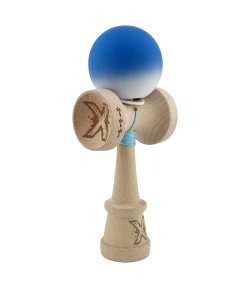 Kendama X , Rubber Grip,  KING SIZE V3, Gradient Albastru/Alb