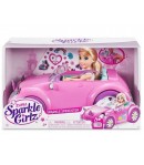 Papusa Sparkle Girlz cu Masina, Set Complet de Joaca pentru Copii