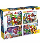 Puzzle de Colorat Lisciani Spidey and His Amazing Friends, 4×48 Piese