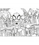 Puzzle de Colorat Lisciani Spidey and His Amazing Friends, 4×48 Piese