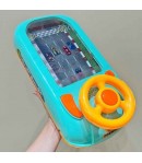 Joc Simulator de Condus, 3-6 Ani, Volan Interactiv, Efecte Sonore, din ABS, USB Inclus, Albastru