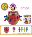 Jucarie interactiva Pirat Saltaret, Joc de Grup/Familie, 16 sabii + 1 Pirat, 10 x 10 x 16.5 cm Mov/Maro