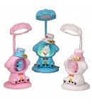 Lampa de Veghe,  cu Ascutitoare de Creioane, 2 Functii de Lumina, de Birou si de Veghe, Model Catelus, Incarcare USB 10 x 29 cm,