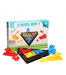 Joc Interactiv pentru Copii,  3 Hats Off, Tabla de Joc, Figurine Palarii, +3 Ani, Multicolor