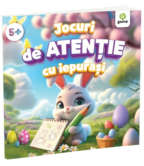 Carte educativa pentru copii, Jocuri de Atentie cu Iepurasi, Editura Gama