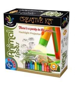 Joc creativ pentru copii, Proiector figurine de animale, Multicolor
