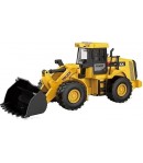 Jucarie buldozer cu mecanism Pull-Back, Cupa mobila, Pentru copii, Galben