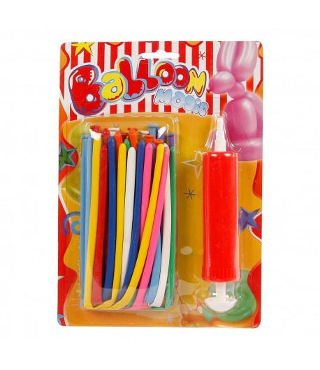 Set 20 baloane de modelat, pentru decor, Multicolor