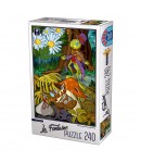 Puzzle educativ, Greierele si Furnica, 240 de piese, Pentru copii, Multicolor