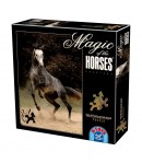 Puzzle special în forma de cai, Magic of the Horses, 239 piese, Pentru copii, Gri