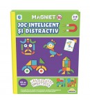Joc educativ, MagnetIQ, Piese inteligente si distractive, 61 piese, Pentru copii, Multicolor