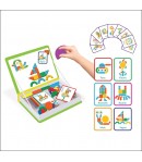 Joc educativ, MagnetIQ, Piese inteligente si distractive, 61 piese, Pentru copii, Multicolor