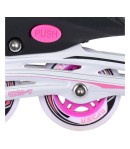 Set role inline Street Rider, Marimea 37-40, Pentru copii, Cadru Aluminiu, Roz/Gri