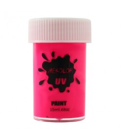 Vopsea pentru Fata si Corp, cu Pigment Fosforescent UV, 15 ml, Roz