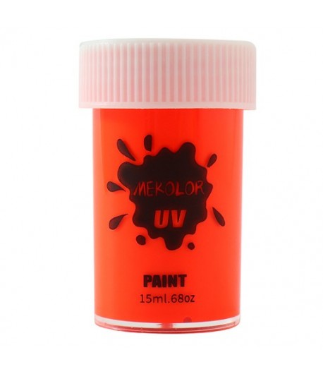 Vopsea pentru Fata si Corp, cu Pigment Fosforescent UV, 15 ml, Rosu