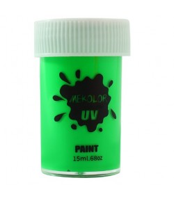 Vopsea pentru Fata si Corp, cu Pigment Fosforescent UV, 15 ml, Verde