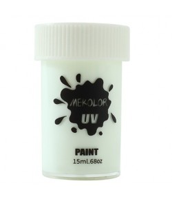 Vopsea pentru Fata si Corp, cu Pigment Fosforescent UV, 15 ml, Alb