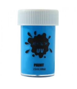 Vopsea pentru Fata si Corp, cu Pigment Fosforescent UV, 15 ml, Albastru