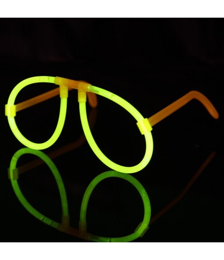 Ochelari Decorativi, din Plastic, Fluorescenti, Accesoriu Petrecere, Galben