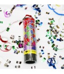 Tun de Confetti, Party Popper 15 cm, Model Panglici din Folie, Multicolor