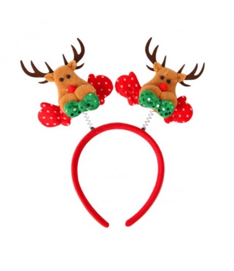 Coronita Decorativa, Tema Craciun, 12 x 25 cm, Model Reni, Marime Universala, Multicolor