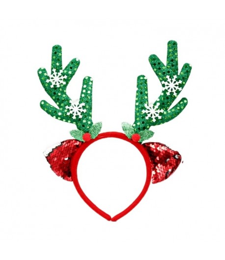 Coronita Decorativa, Tema Craciun, 12 x 25 cm, Model Coarne de Reni, Marime Universala, Ve