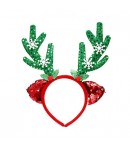 Coronita Decorativa, Tema Craciun, 12 x 25 cm, Model Coarne de Reni, Marime Universala, Ve