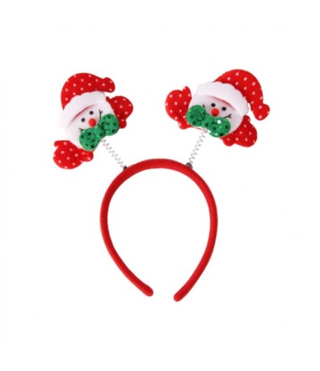 Coronita Decorativa, Tema Craciun, 12 x 25 cm, Model Om de Zapada, Marime Universala, Rosu