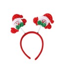 Coronita Decorativa, Tema Craciun, 12 x 25 cm, Model Om de Zapada, Marime Universala, Rosu