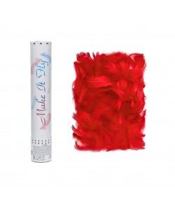 Tub de Confetti, Model Pene, 27 cm, Make It Fly, Rosu