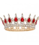 Diadema, din Aliaj, cu Cristale, Accesoriu Par, Aniversare, Nunta, Petrecere, 15 x 5.3 x 1