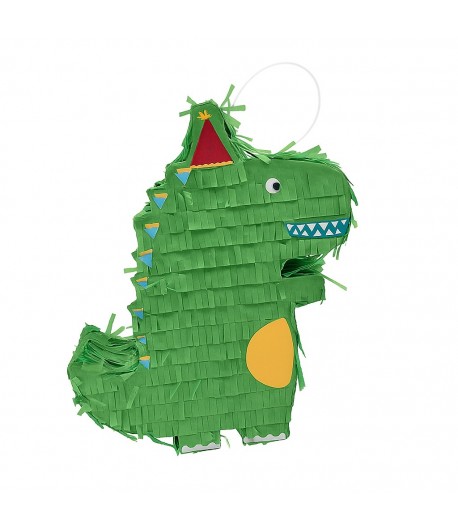 Pinata Dinozaur pentru Petrecere, Detalii Argintii, din Hartie si Carton, Pinata pentru Co