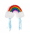 Pinata Curcubeu / Rainbow pentru Petrecere, din Hartie si Carton, Pinata pentru Petreceri,
