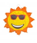 Pinata Soare cu Ochelari Sun pentru Petrecere, din Hartie Creponata si Carton, Pinata pent