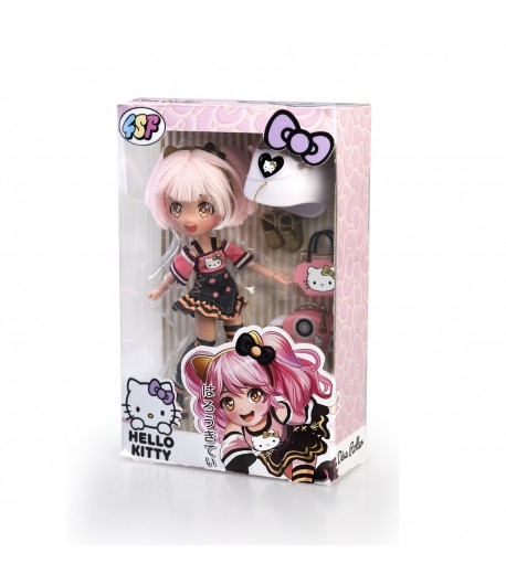 Hello Kitty - Papusa Manga Golden Diva Roller cu accesorii
