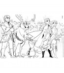 Puzzle de podea 2 in 1 Lisciani, Frozen 2, Maxi, 4 x 48 piese